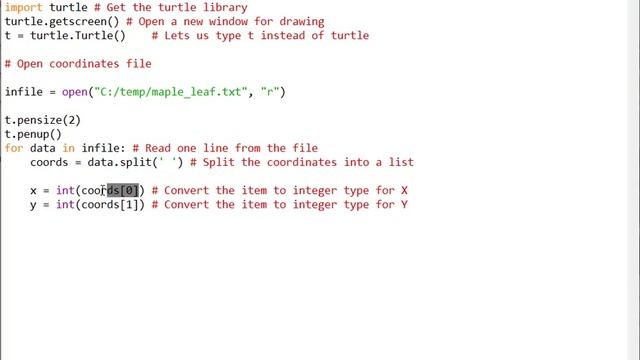 Python Turtle Graphics Maple Leaf Design Exercise смотреть онлайн