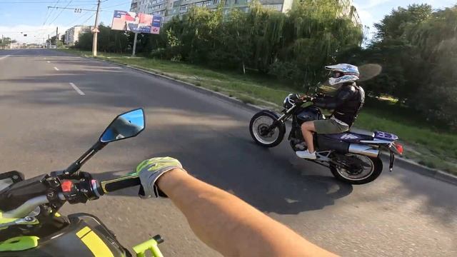 Первый Раз на мотоцикле Honda SLR 650 | Yamaha MT09 #arven93 смотреть онлайн