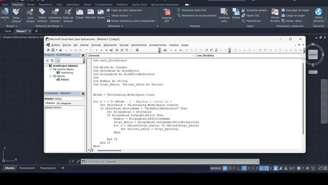 22 VBA AutoCAD - Extraer atributos de bloques dinámicos. смотреть онлайн