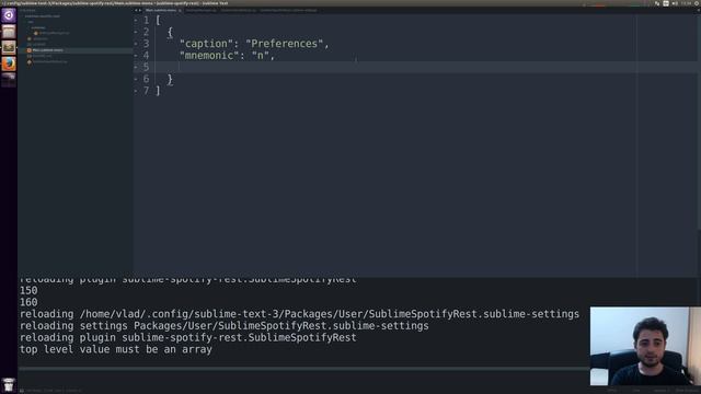 Sublime Plugin for Spotify from Scratch - Part 3 - Managing Sublime Settings like a Boss! смотреть онлайн
