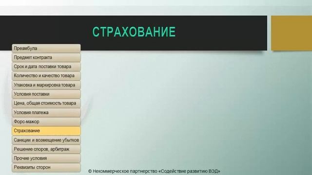 Внешнеэкономический контракт. Структура контракта. Часть 2. смотреть онлайн