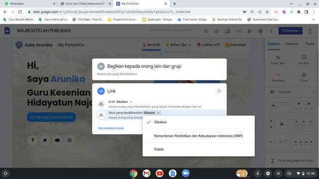 CARA MENGATASI ERROR 404 / GOOGLE SITE TIDAK BISA DIBUKA SAAT SHARE PADA BELAJAR.ID & CARA PUBLIKAS смотреть онлайн