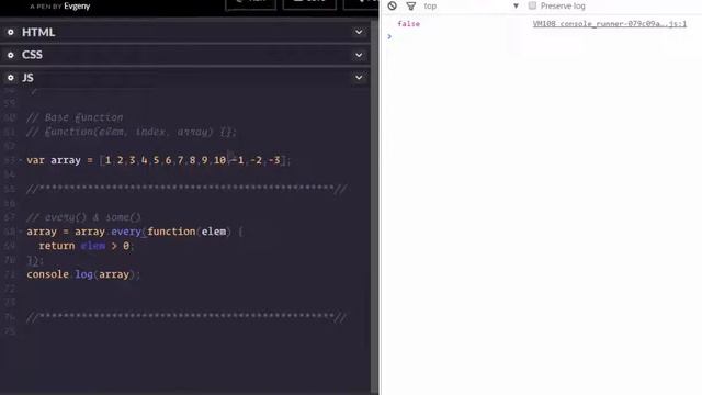 JavaScript #4 Массив перебирающие методы – every и some смотреть онлайн