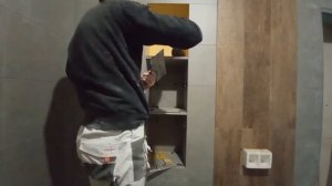 Полки Из Плитке, Ниша с Полками Весь Процесc