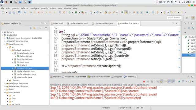 35 JAVA EE Servlets deploy & testing project смотреть онлайн