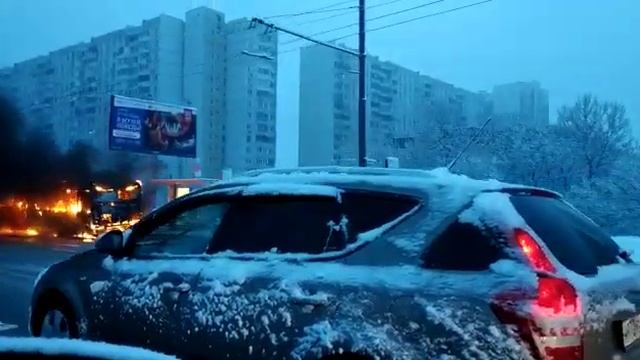 Сгоревший автобус Лиаз 6213.20 евро 3 16 парк. Февраль 2019 смотреть онлайн