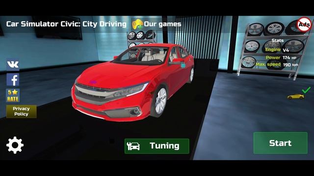 Car Simulator Civic: City Driving - Android iOS Gameplay смотреть онлайн