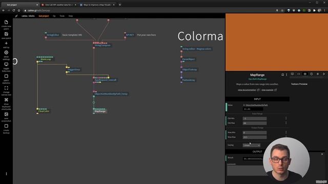 Mapping values to colors with cables.gl - data-driven gradient from geo-located weather - part 2 смотреть онлайн