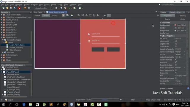 Java Swing UI Sign In/Login Form with Source Code-Netbeans смотреть онлайн