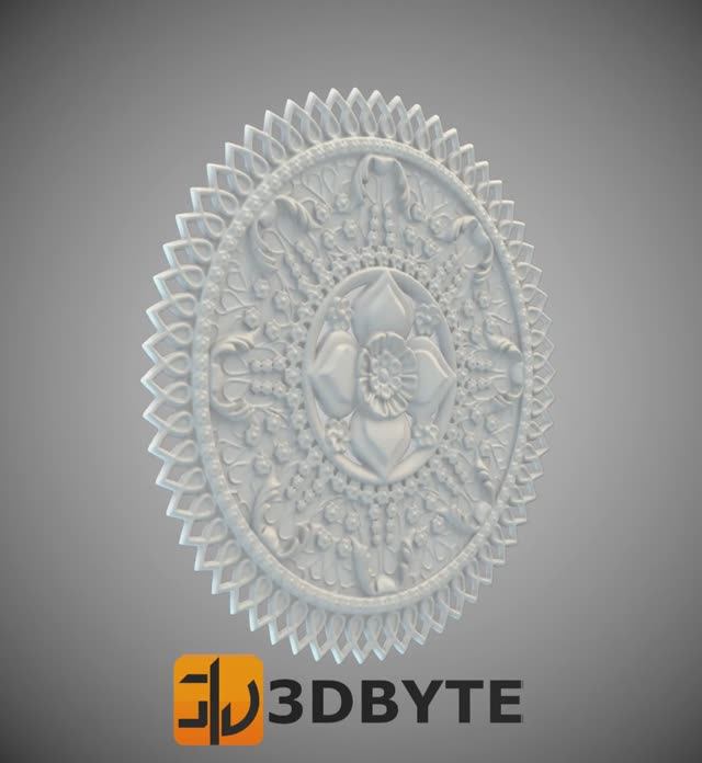 3d Model - Round Decor 3 || 3D модель - Круглый декор 3   
 #3dbyte #3dmodel #cnc # 3dprint #decor