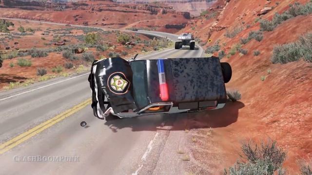 Crazy Police Chases #128 - BeamNG Drive Crashes | CrashBoomPunk смотреть онлайн