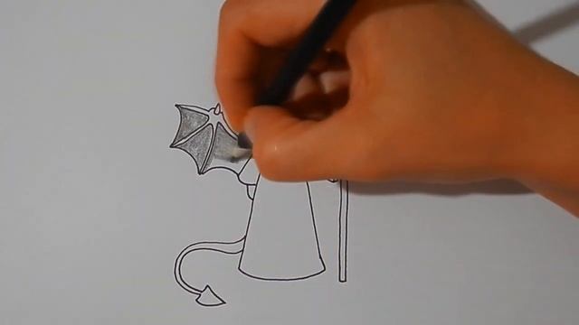 Как ПРОСТО нарисовать ДЕМОНА, рисунки на ХЭЛЛОУИН/531/How TO just draw a DEMON for Halloween смотреть онлайн