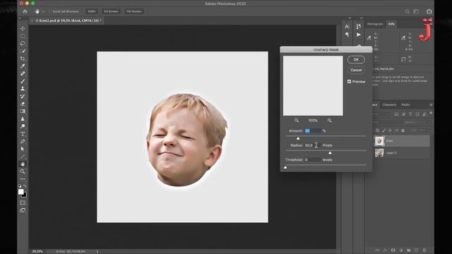 Lesson01. Работа в Photoshop для новичков. Маски, слои, эффекты. Создание стикера.