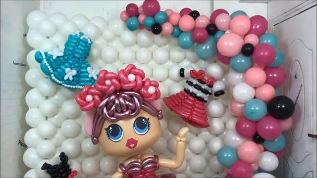 Фотозона с куклами из воздушных шаров смотреть онлайн