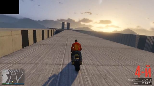 GTA Online: Гонки на мотоциклах - победа - дрифт #4 смотреть онлайн