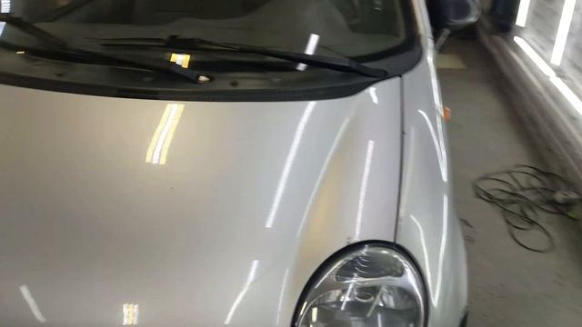 Ремонт капота после града без покраски Daewoo Matiz 20191018-20191020 смотреть онлайн