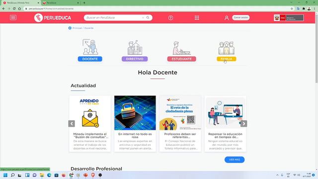 Explorando el nuevo portal de perueduca смотреть онлайн