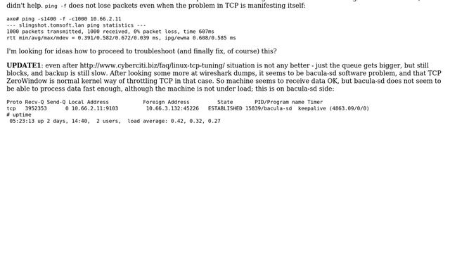 DevOps & SysAdmins: bacula backups very slow with TCP socket in 'unkn-4' state смотреть онлайн