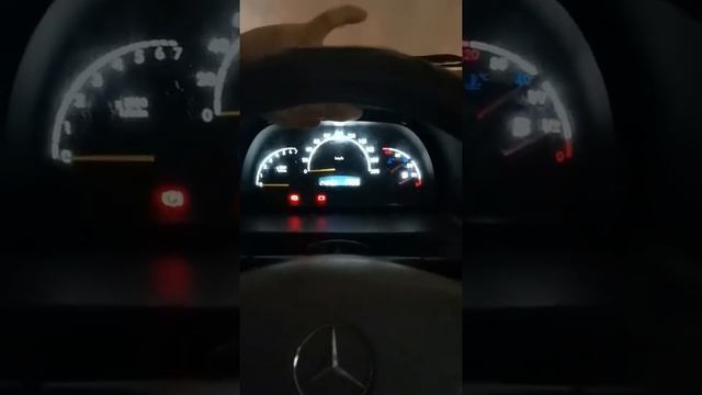 Пересвет приборной панели МБ Вито 638 смотреть онлайн
