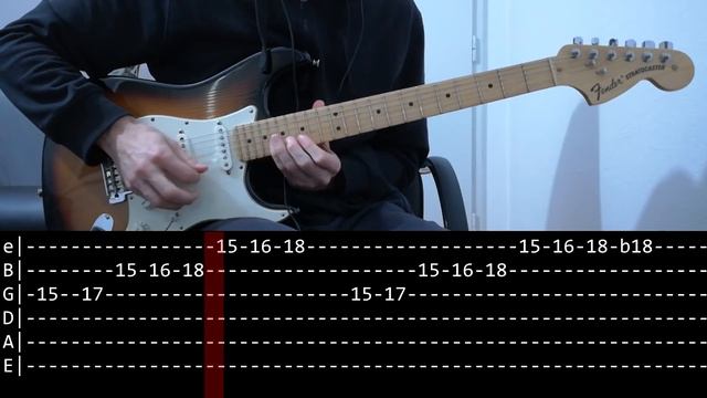 Queen - Bohemian Rhapsody solo (Guitar lesson with TAB) смотреть онлайн