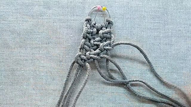 DIY Macrame Tutorial | Keyring | Макраме для начинающих | Брелок для ключей смотреть онлайн