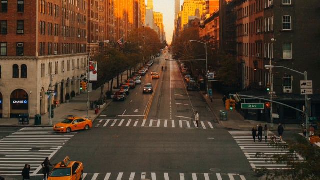 New York City ambience sounds / City sounds / traffic / people / ASMR смотреть онлайн
