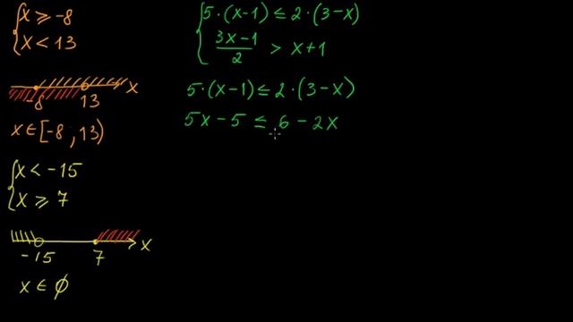 §118 Системы двух линейных неравенств смотреть онлайн