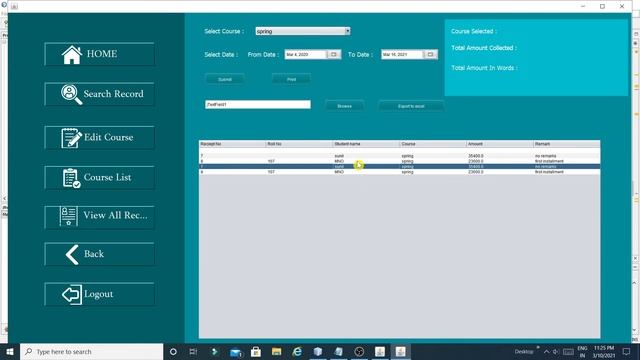 Part-26 JAVA- How to export JTable data into pdf Netbean|Fees Management System | Unique Developer| смотреть онлайн