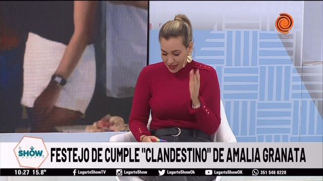 Apareció un video de una fiesta de Amalia Granata en pleno aislamiento смотреть онлайн