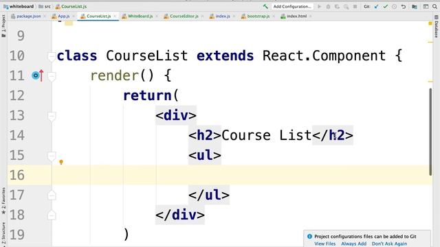 060 Rendering simple HTML from a React component - CourseList смотреть онлайн