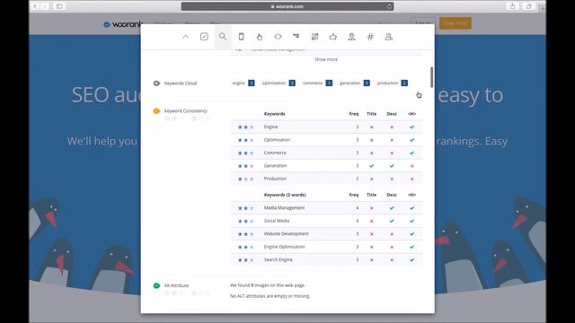 Woorank Search Engine Optimisation Audit Tool смотреть онлайн