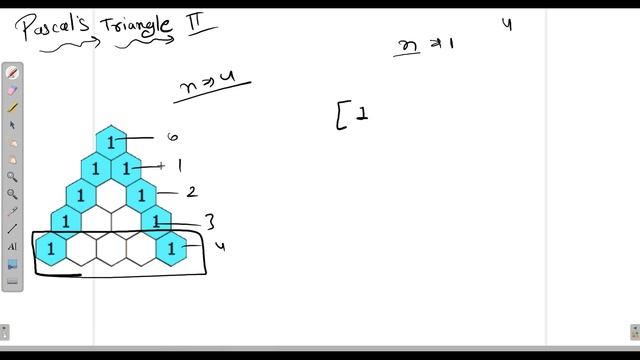 Pascal's Triangle II | leetcode 119 | Hindi смотреть онлайн