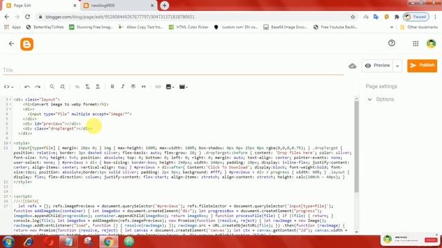 Image to Webp Format converter Tool for Blogger | Anutrickz смотреть онлайн