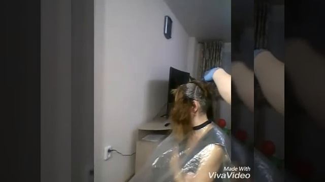 Процесс окраски волос краской Estel смотреть онлайн