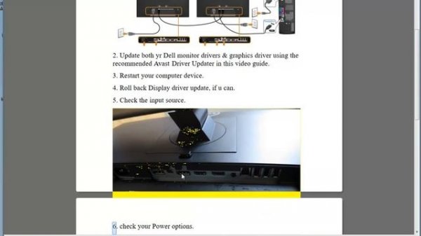 Fix Dell Monitor No DisplayPort Cable error (No DP Signal in Dell Monitor)