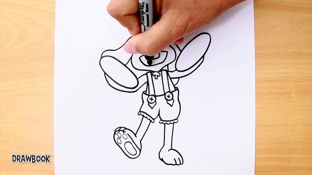 How to draw BUNZO BUNNY (Poppy Playtime) смотреть онлайн