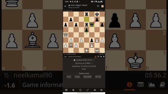 Make A Match Draw #chess #checkmate #chessgame