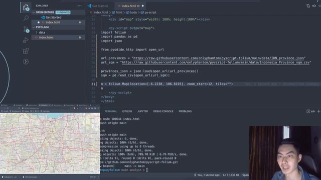 PyScript Tutorial #5 Building an interactive map w/ Folium & PyScript смотреть онлайн