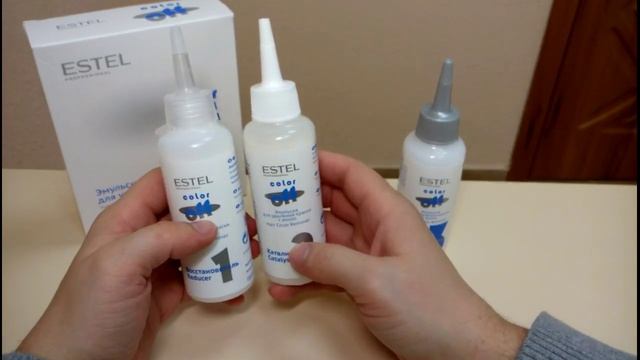 СМЫВКА ДЛЯ ВОЛОС. Estel color off. Смывка краски с волос. смотреть онлайн