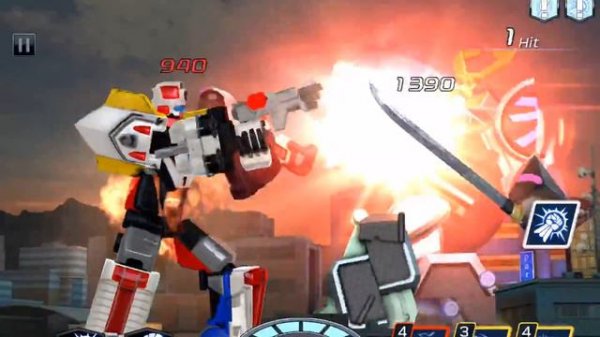 Power Rangers Legacy Wars SPD Delta Squad Megazord Vs Samurai Megazord