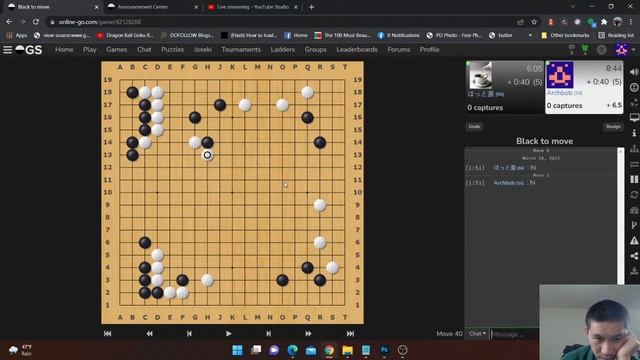 Two close games(I actually lost one). Teaching games and review. Go, Weiqi, baduk. смотреть онлайн