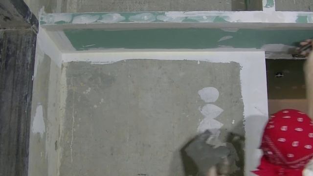 Армирование углов ГКЛ на потолке. смотреть онлайн