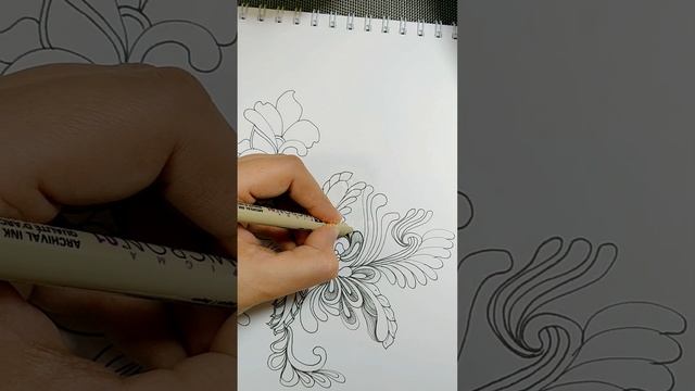 "Curves in Proximity: The Dance of Close-Knit Lines" ||Zentangle patterns||Zendoodle||Art смотреть онлайн