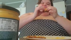 ssbbw eating and burping day 2