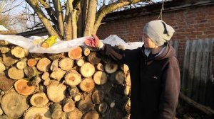 Построили круглый ДОМИК для детей! Из чурок и глины :)