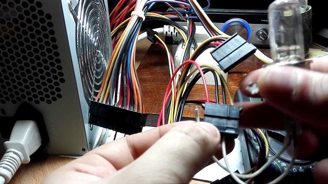 Компьютерный БП. Часть 3. Включаем без компа для проверки. смотреть онлайн