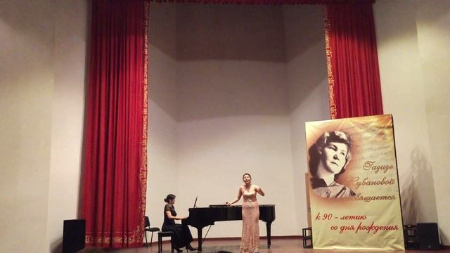 Газиза Жубанова - романс "Черный жаворонок". Исполняют Сауле Досаева и Мамбетова Камилла смотреть онлайн