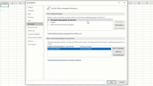Como alterar o idioma do Excel [Funcionalidade #3] смотреть онлайн
