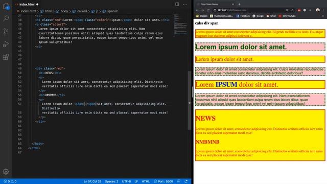Live Class: CSS Elements( Div Span Id Class) смотреть онлайн