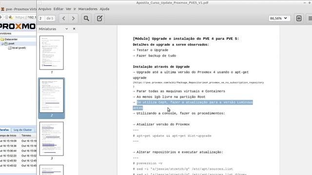 30 - Upgrade do Proxmox 4 para Proxmox 5 - Curso completo Proxmox V. 3, 4 e 5 смотреть онлайн